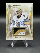 2023-24 UD Ultimate Rookies Patch Auto Jiri Patera Rookie Auto /99 Knights