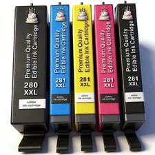 Edible Ink Cartridges for Canon PGI-280XXL CLI-281XXL For PIXMA TS6120 TS6220