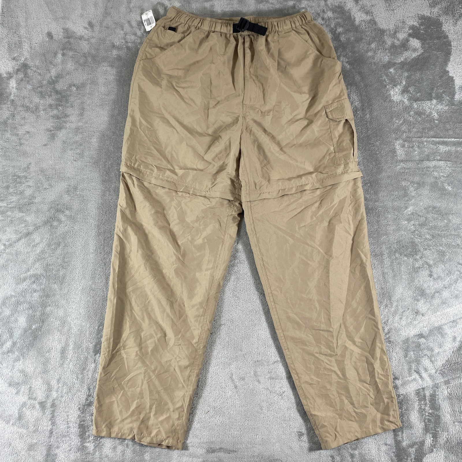 Mens M Beige Belted Cargo Convertible Outdoor Animal Kingdom