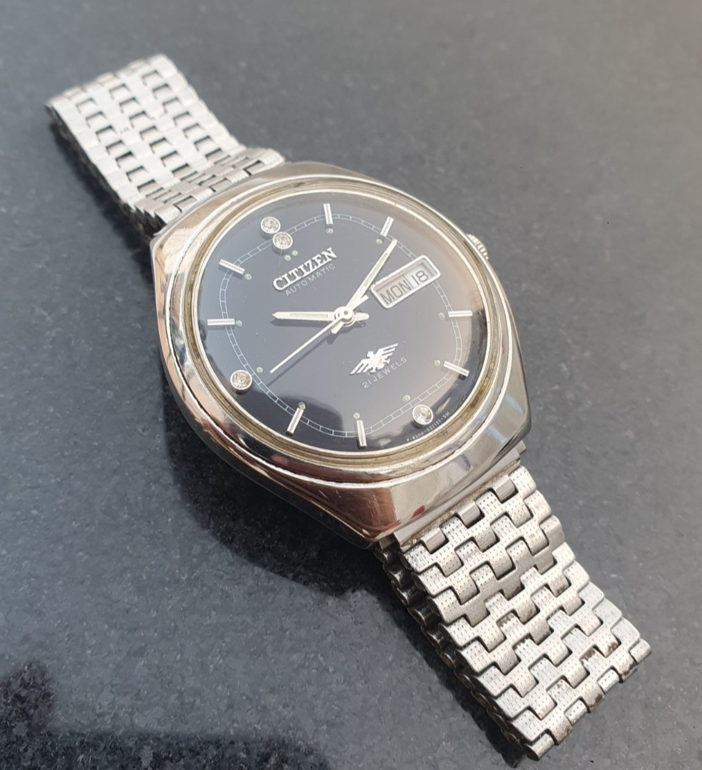 Wristwatch Wrist cal.8200 Japan Watch 1970s eagle Citizen Men's automatic 21j - vintagewatches.pk