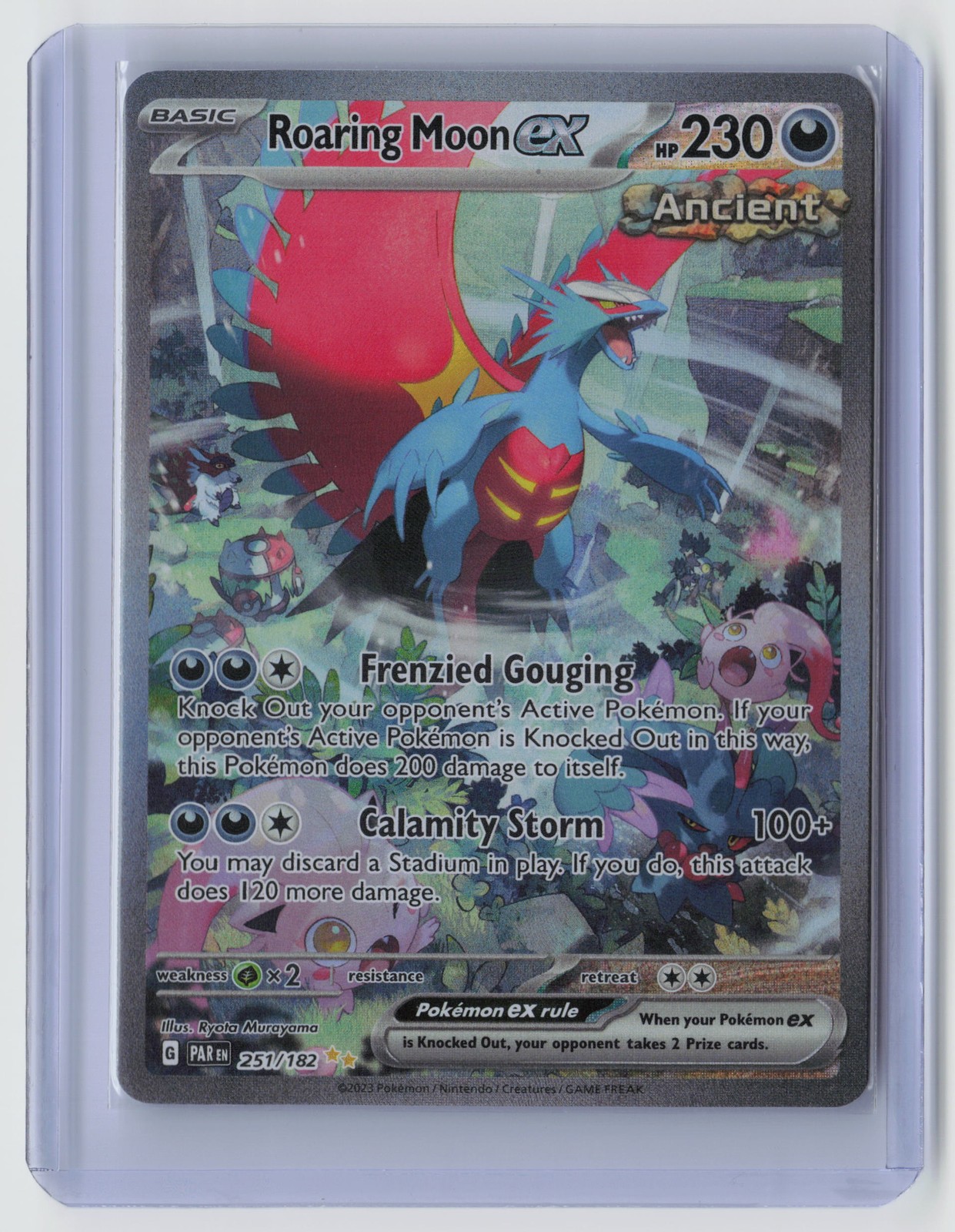 Roaring Moon ex - Special Illustration Rare SV04: Paradox Rift 251/182 NM - B