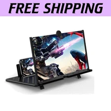 Folding 3D HD Phone Screen Amplifier - Enhance Your Viewing with 20-Inch Display