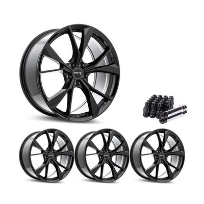 Set of 4 19'' Gloss Black Alloy Wheel Rims 5x112 fits VW Golf Alltrack, RTXAJ 5Lu