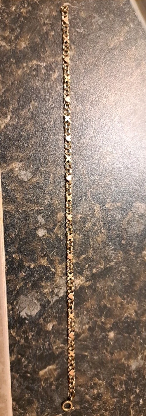 14 Karat Yellow Solid Gold Delicate Designer Brac… - image 13