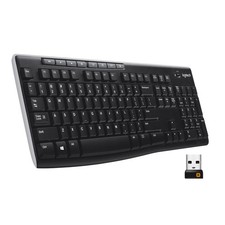 Logitech K270 Wireless Keyboard Full-Size with USB Unifying Receiver Black