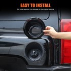 Glossy Black Car Fuel Tank Base Cover Accessories Bezel For Hummer H3 2005-2009