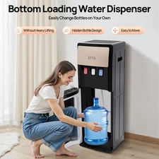 Bottom Loading Water Cooler Dispenser, 500W Hot & Cold Water Floor Standing