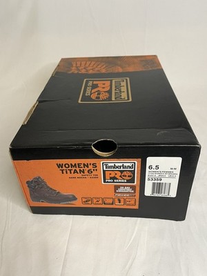 Woman's Timberland Titan 6'' WP Safety Toe Waterproof Size 6.5m 53359