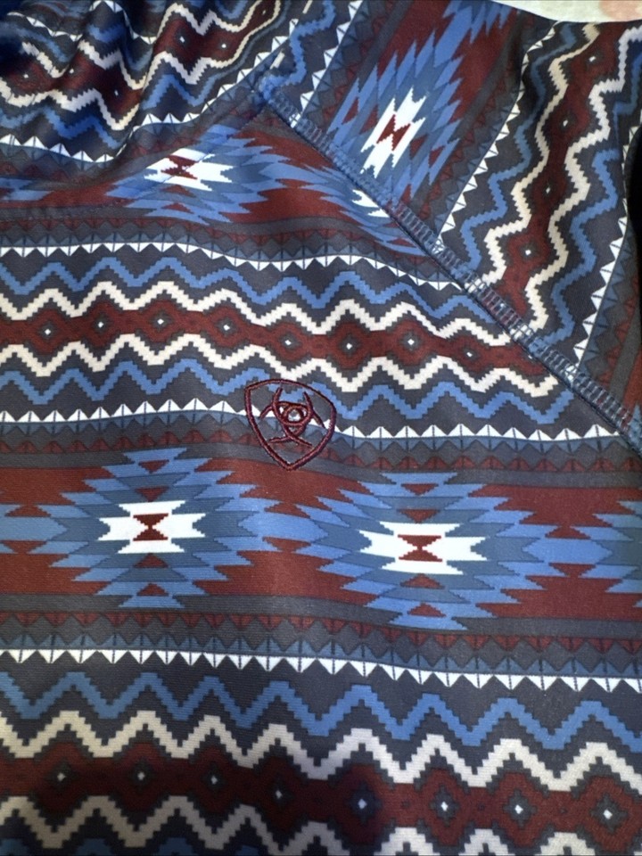 Sweat à Zip 1/4 Ariat Tek Cold Series - Bleu, Taille XL Femme - Occasion, Très Bon état