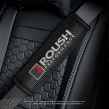 Roush Performance - 2pc Made-to-order Woven Fiber Leather Seat Belt Pad Cov Roush Performance - 2pc Made-to-order Woven Fiber Leather Seat Belt Pad Cov