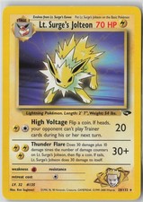 Lt. Surge's Jolteon 28/132 Gym Challenge Regular on eBay