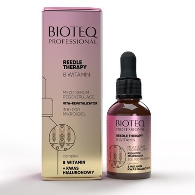 Bioteq 8-Vitamin Meso Serum Mikronadeln Gesichtsserum Microneedles Hyaluron Mezo