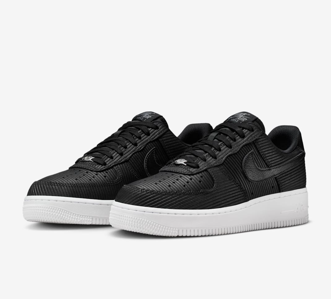 NIKE Women's Air Force 1 '07 IM6533-002 Black Smoke Gray Metallic