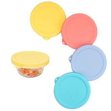Purekra 4 PCS Silicone Ramekin Lids for Pyrex and Anchor For 6 oz, 4 Packs