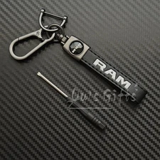 Dodge Ram Genuine Leather Keychain US Seller Free Shipping