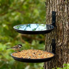 2Pcs Wall Mount Bird Feeders Birdfeeders Weather Resistant Bird Feeding Station