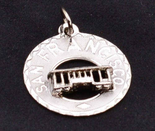 Vintage Charm San Francisco Cable Car Sterling Silver