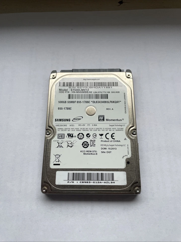 Samsung ST500LM012 500 GB 2.5 interne Festplatte SATA 3 Seagate Momentus