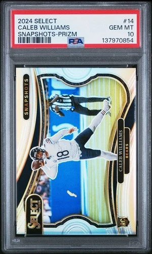 2024 Select Caleb Williams Snapshots Silver Prizm RC #14 Bears PSA 10 Gem Mint