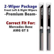 Wipers 2pk Beam Wiper Blades fits 2016+ Mercedes-Benz AMG GT S 19200x2