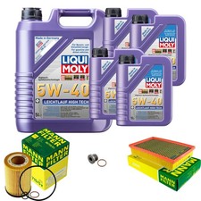 MANN Inspektionspaket 9 L LIQUI MOLY Leichtlauf High Tech 5W-40 f�r BMW 7er