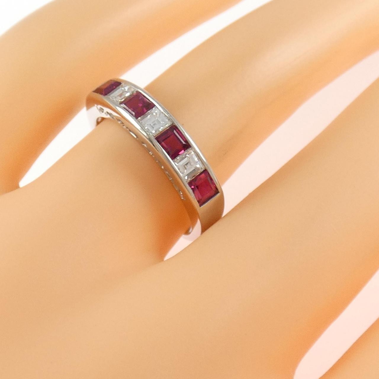 Authentic PT900 Ruby Ring 0.76CT #260-008-288-1139 - image 4