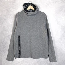 Greyson Hoodie Mens Medium Gray Cokato Golf Pullover Zip Pocket Sweatshirt