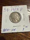 1924 P Buffalo Nickel