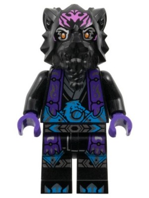 LEGO  Minifigur njo0918 - Lord Ras - Dark Pink Markings - Ninjago
