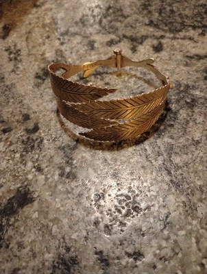 Modernist Gertrud Engel Sterling Silver Leaf Bracelet  for Anton Michelsen