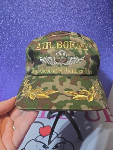 Vintage Air-Borne Japan Ground Self Defense Force Mesh Cap Military