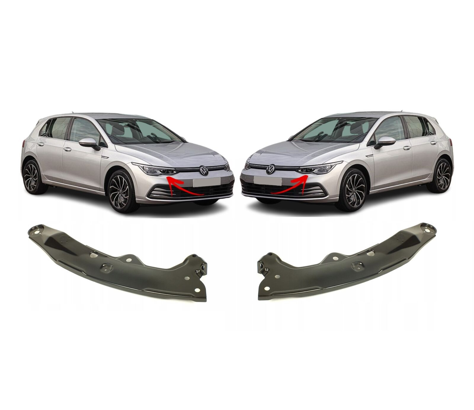 FOR VW GOLF VIII MK8 20- NEW FRONT HEADLIGHT UPPER BRACKET LEFT N/S RIGHT O/S