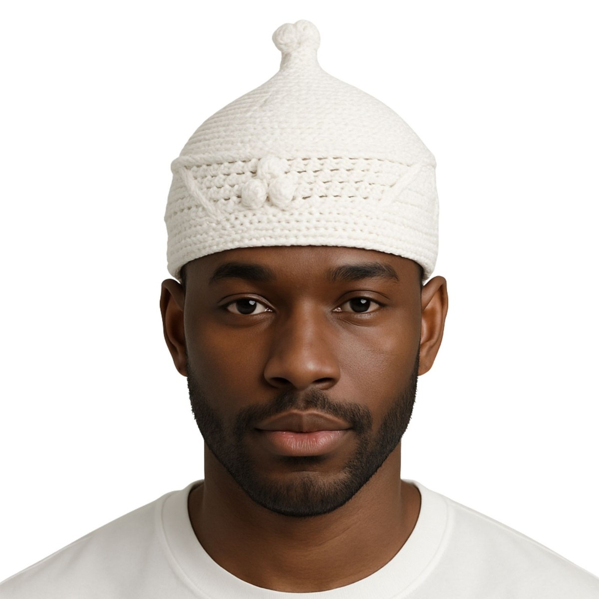 Buy Edo Crotchet Wool Hat #2, Traditional Royal Benin Men Cap for