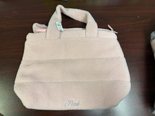 VICTORIA'S SECRET PINK COZY PLUSH FLEECE TOTE TRAVEL BAG DOUBLE HANDLES 2025 NWT