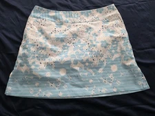 Adidas Blue And White Skirt Size 6 Zip Up With Pockets