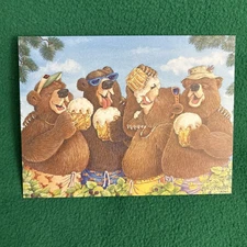 LIQUIDATING-Leanin’ Tree Birthday Greeting Card “Hope Good Times Are A-Bruin…”