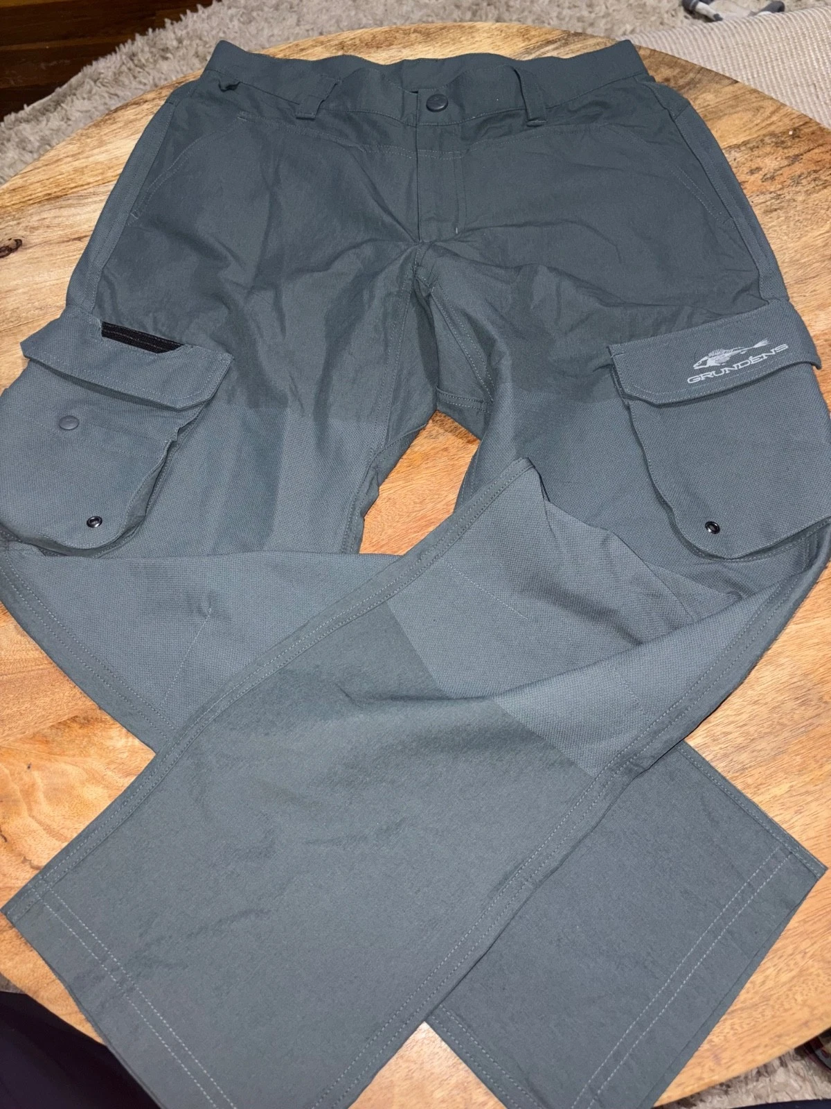 Grundens Cargo Pants Mens 30x30 s Olive Green Nylon Spandex Outdoor Fishing