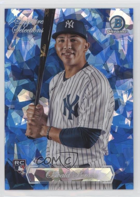 2023 Bowman Chrome Sapphire Edition Selections Oswald Peraza Rookie RC uk2