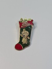 McDonald's Lapel Pin Mayor McCheese Holiday Christmas Stocking 