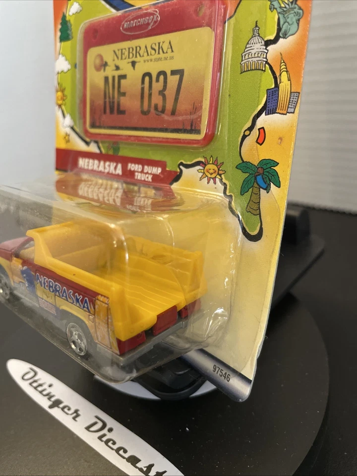 Coches de volteo Mattel Matchbox Across America 50 cumpleaños - Nebraska - Ford Foto 2 de 4