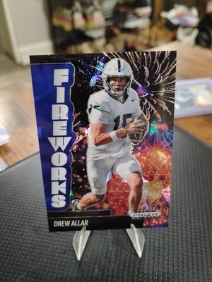 DREW ALLAR 2025 PANINI PRIZM BLACK FIREWORKS BLUE ICE /125