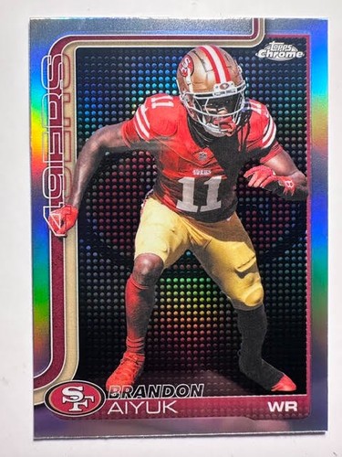 Topps 2025 Chrome Brandon Aiyuk #266 light board San Francisco 49ers