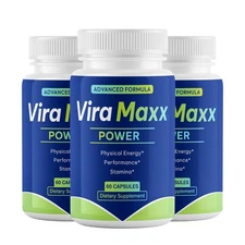 (3 Pack) Vira Maxx Power, ViraMaxx for Men to Enhancement Support Health Stamina