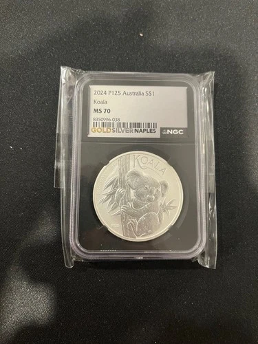 Australia 2024 P125 1 oz Silver Koala NGC MS70