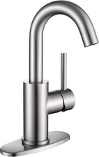Brushed Nickel Bar Sink Faucet Wet bar Faucet W/ 3 Hole Deck Plate  Supply