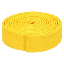 1.5"x9.2Ft 2.8m Polyester Taekwondo Colored Ranking Belt Yellow