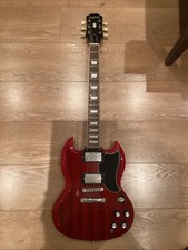 Epiphone SG Standard Cherry E-Gitarre + Fende...