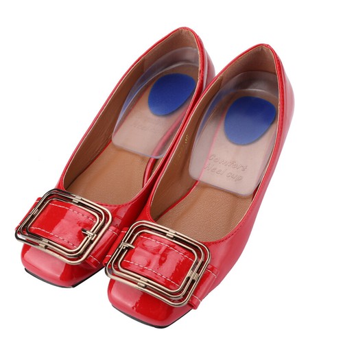 3 Pair Silicone Gel Heel Cups - Shoe Inserts for Plantar Fasciitis, Sore Heel - Picture 9 of 13