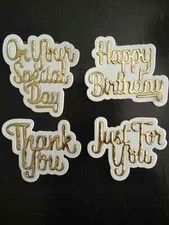 8 Stck. Happy Birthday, Danke, besonderer Tag...