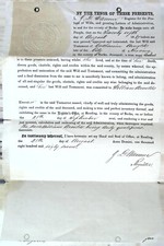 1867 Handwritten Last Will and Testament with Probate Document - Berks County PA